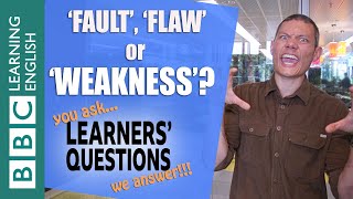 ‘Fault’, ‘flaw’ or ‘weakness’? - Learners' Questions