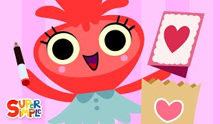 Making A Card For My Valentine ❤️ | Music For Kids | Super Simple Songs