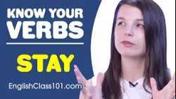 STAY - Basic Verbs - Learn English Grammar