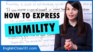 How to Express Humility | Learn English Grammar