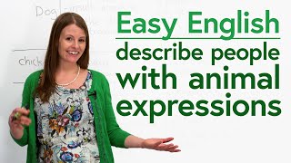 English for Beginners: Animal Vocabulary & Expressions to Describe People