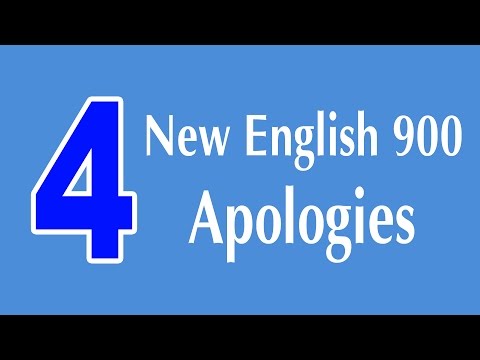 Learning English Speaking Course - New English Lesson 4 - Apologies