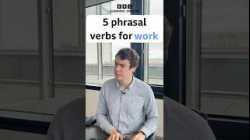 5 phrasal verbs for work #shorts