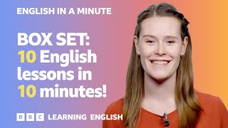 BOX SET: English In A Minute 26 – TEN English lessons in 10 minutes!