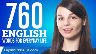 760 English Words for Everyday Life - Basic Vocabulary #38