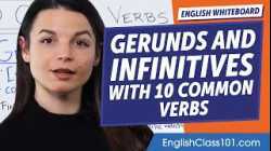 Gerunds and Infinitives with 10 Common Verbs | Learn English Grammar for Beginners