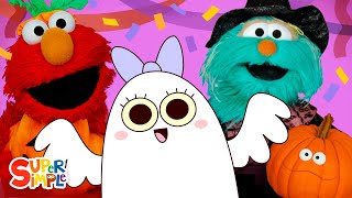 Sesame Street & Super Simple Songs sing Monster Party | Kids Halloween Song