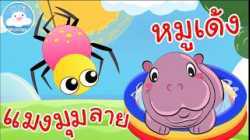 เพลงแมงมุมลาย & เพลงหมูเด้ง เพลงเด็กน้อยวัยอนุบาล @KidsOnCloud 