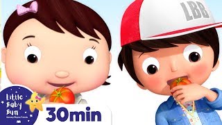 Eat Your Vegetables Sng! Nursery Rhymes & Kids Songs | Healthy Habits | Learn with Little Baby Bum
