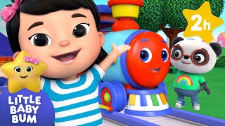 Wheels on the Train Go Round | Little Baby Bum Nursery Rhymes - Baby Song Mix | Christmas Time!