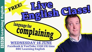 Live English Class: complaining