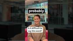 Pronunciation hack – ‘probably’ #shorts