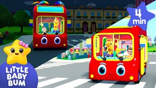 Double Decker Bus Rides in Sun & Rain! ??️ - Wheels on the bus | Little Baby Bum
