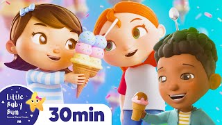 The Ice Cream Song! | +More Nursery Rhymes & Kids Songs | ABCs and 123s | Learn with Little Baby Bum