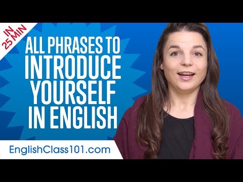 ALL Phrases to Introduce Yourself like a Native English Speaker