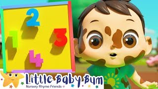 Muddy Puddles Shapes and 123s Song | Brand New Nursery Rhyme & Kids Song ABCs | Little Baby Bum