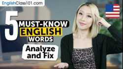 5 Must-Know English Words: Analyze and Fix