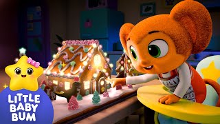 Deck the Halls ?? Let’s Build a Gingerbread House! | Little Baby Bum