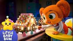 Deck the Halls ?? Let’s Build a Gingerbread House! | Little Baby Bum