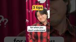 ?‍♀️ What to do when you don’t understand #shorts
