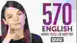 Quiz | 570 English Words You'll Use Every Day - Basic Vocabulary #97