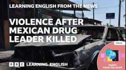 Violence after Mexican drug leader killed: BBC Learning English from the News