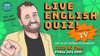 Live English Quiz - #22 - Television