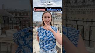 'famous' and 'infamous' – what’s the difference? #shorts