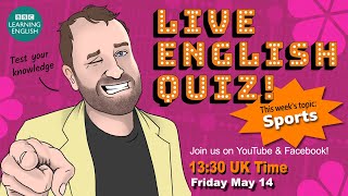 Live English Quiz #11 - Sports