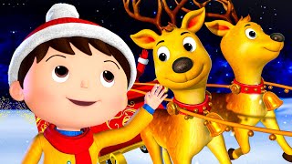 Wheels on the Sleigh Go Round and Round! ?? | Little Baby Bum