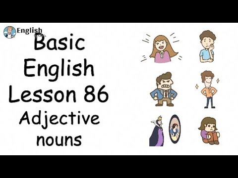 ผู้เริ่มต้น English - Lesson 86 - Adjective nouns