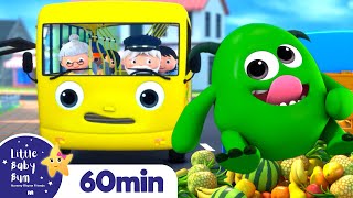 Wheels On The Bus - MONSTER | +More Nursery Rhymes and Kids Songs | Little Baby Bum