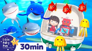 10 Little Animals From The Sea | +More Nursery Rhymes & Kids Songs | ABCs and 123s | Little Baby Bum