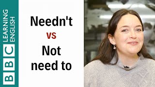 Needn't vs No need to - English In A Minute