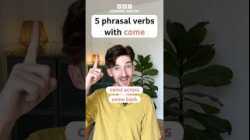 5 phrasal verbs with ‘come’ #shorts #english