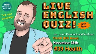 Live English Quiz #39 - Health