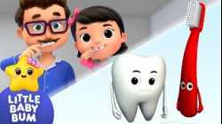 Brush Your Teeth! ? Brushing with Dad or All By Myself? | Little Baby Bum