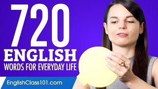 720 English Words for Everyday Life - Basic Vocabulary #36