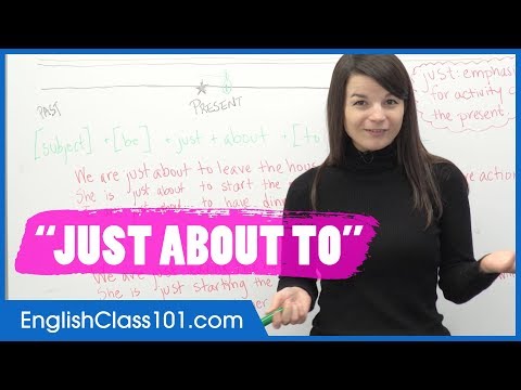 Using JUST for Actions in the Near Future - Basic English Grammar