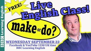 Live English Class - Make and Do