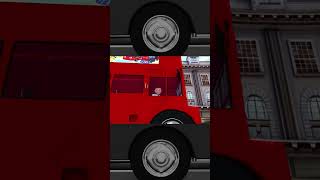 London Bus Go Go! ?️?? #LondonBus #WheelsOnTheBus #KidsShorts