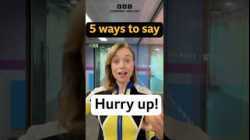 ?? 5 ways to tell someone to hurry in English ?‍♀️!