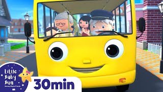 MONSTER On The Bus - Wheels On The Bus! Nursery Rhymes & Kids Songs | ABC and 123 | Little Baby Bum