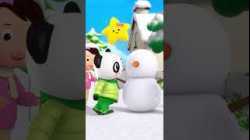 We Made a Snowman! ☃️? #snowman #winterfun #kids