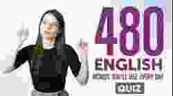 Quiz | 480 English Words You'll Use Every Day - Basic Vocabulary #88