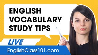 Vocabulary Study Tips in English!
