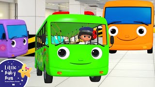 Ten Buses Go Round and Round! | Little Baby Bum - Nursery Rhymes for Kids | Baby Song 123