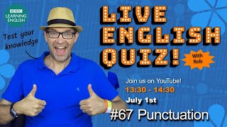 Live English Quiz #67 Punctuation