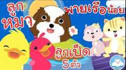 เพลงลูกเป็ด 5 ตัว เพลงลูกหมา เพลงพายเรือน้อย เพลงเด็กน้อยวัยอนุบาล @KidsOnCloud 
