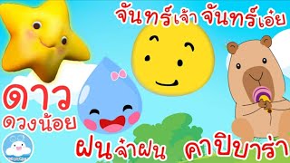 เพลงกล่อมนอน ดาวดวงน้อย จันทร์เอ๋ยจันทร์เจ้า ฝนจ๋าฝน คาปิบาร่าชวนเด็กนอนหลับฝันดี @KidsOnCloud